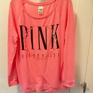 PINK Victoria's Secret pink large long sleeve Tee